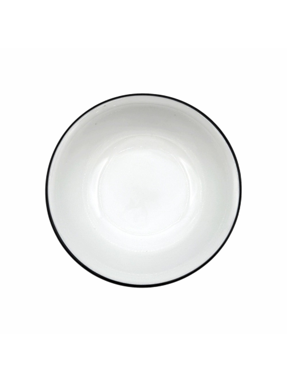 Vintage Corelle Black Rim 6.25” Cereal Bowl